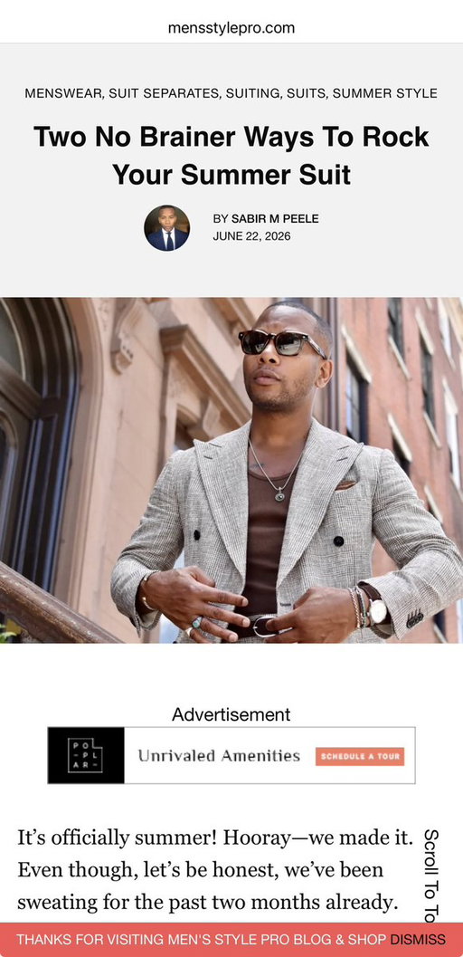 It’s A Suit Up Summer!!! New feature on https://t.co/JeeumO70dQ

Ft @suitsupply 

#menswear #style #suiting 