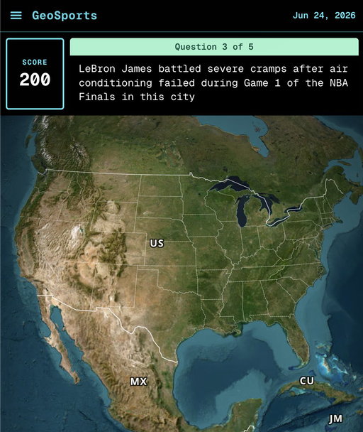 LeBron cramped after temperatures inside the arena  exceeded 90°F. The arena's air conditioning malfunctioned

GeoSports · June 24th
🟢🟢🟢🟢🟡
913 / 1,000
https://t.co/hmN2fEjjAI 