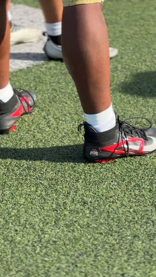 Ohio State 5-star EDGE commit DJ Jacobs out here at a loaded padded camp in Buckeye gear. 🌰

https://t.co/eJPf41xnZL 
