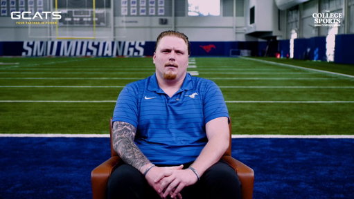 Introducing: @JoshuaBates64 ✌️

💻 The PowerPoint that started his career
🏈 Truth about high school football
🐴 How he really feels ab the SMU culture

All that and more in this great sit down with our @SMUFB OL 🔥

Presented by GCATS 