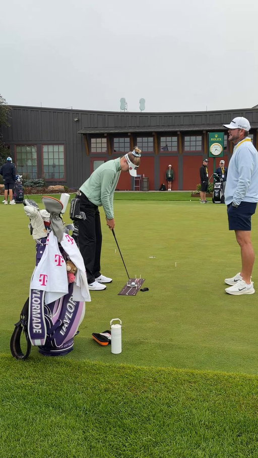 Nelly Korda getting her putting dialed in 👌 