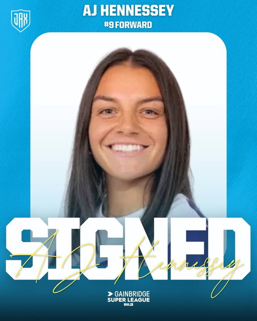 Jacksonville we just got stronger 😤🔥

Welcome to the club AJ Hennessey JAX fans! 🩵

#ProSoccerProJAX 