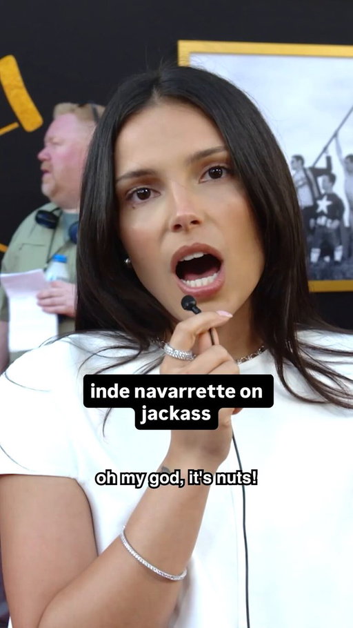 Inde Navarrette is obsessed with #jackassbestandlast! 