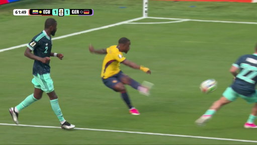 Enner Valencia strikes one but Manuel Neuer makes the save! 