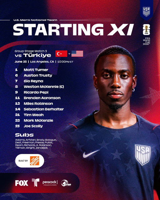Starting us off to finish strong. 💪

#USMNT x The @HomeDepot 
