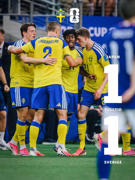 𝗙𝗨𝗟𝗟𝗧𝗜𝗗

Matchen slutar oavgjort – och Sverige har därmed säkrat en plats i slutspelet 🙌

🇯🇵 1-1 🇸🇪 | #FIFAWorldCup 