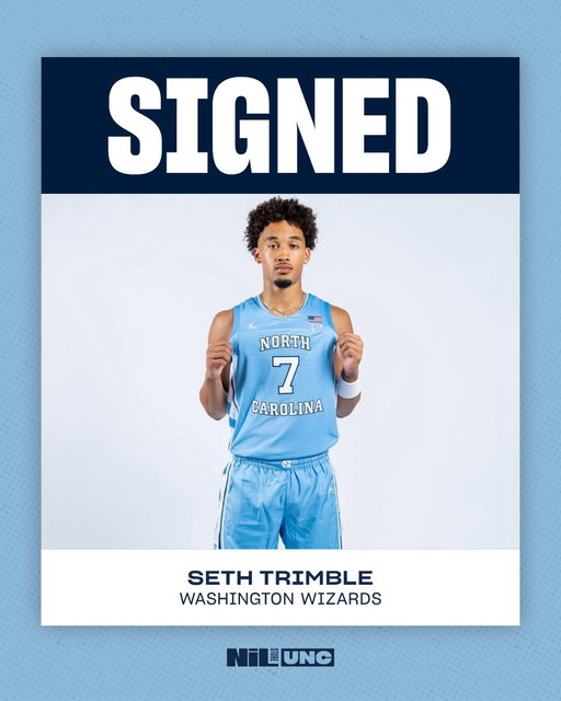 Signed. Sealed. Set for D.C. 🖊️🏀

Congrats to Seth Trimble on the next chapter! Grab the merch before it’s gone. 🔥 