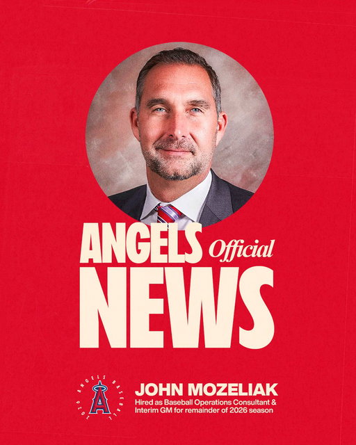 OFFICIAL: The Angels announced that the Club appointed John Mozeliak as Baseball Operations Consultant, serving as Interim General Manager after relieving Perry Minasian of his General Manager duties. 