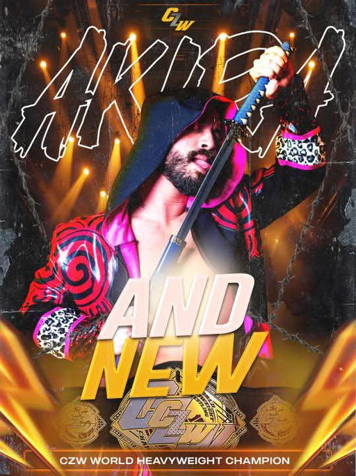 🚨 BREAKING 🚨

#ANDNEW CZW WORLD HEAVYWEIGHT CHAMPION

AKIRA

Watch Tangled Web now at @indiewrestling 
