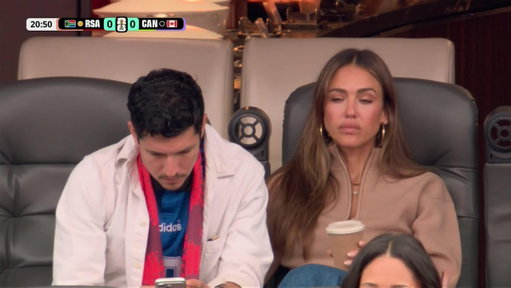 Jessica Alba is in the house for Canada/South Africa! 
