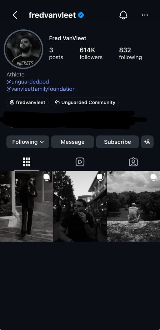 FVV has wiped his Instagram page of all Rockets-related posts… could we see a trade soon 👀 