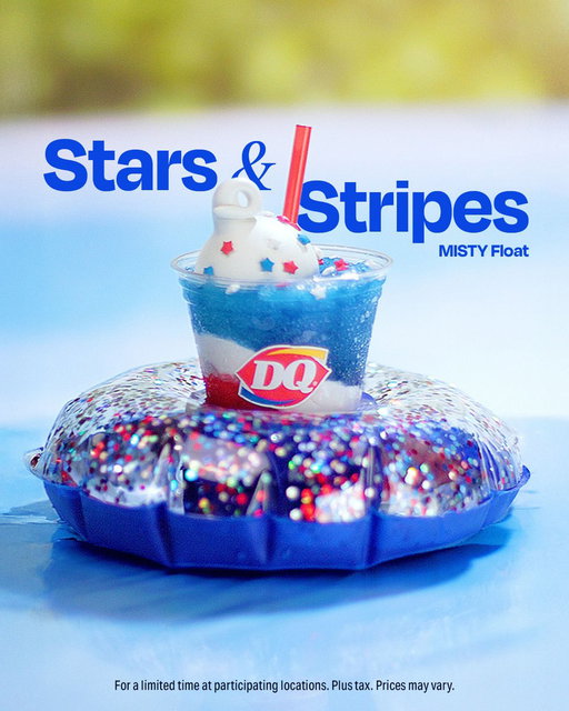 Is it even a summer pool party without the new Stars &amp; Stripes MISTY Float?  Only $2.50. Only for a limited time. 