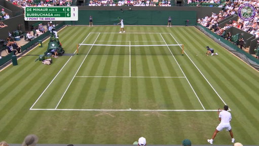 Alex de Minaur had luck on his side here 🍀 