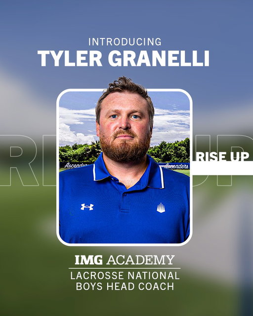 Welcome, Coach Granelli 👏

Tyler Granelli joins IMG Academy as Head Coach of our National Boys Lacrosse program. A four time NCAA National Champion as both a player and coach, he brings championship experience and a passion for developing student athletes.

🥍👏 