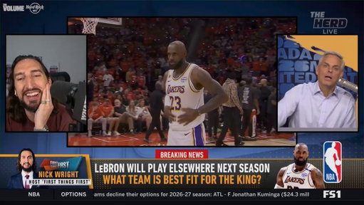 "If LeBron's tenure with the Lakers was a failure then Joker's tenure with the Nuggets, Giannis' tenure with the Bucks, and Shai's tenure with the Thunder is a failure."

@colincowherd and @getnickwright on LeBron's legacy with the Lakers 