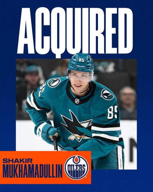TRADE 🔄

The #Oilers have acquired defencemen Shakir Mukhamadullin &amp; Zack Sharp from the San Jose Sharks in exchange for Darnell Nurse. 