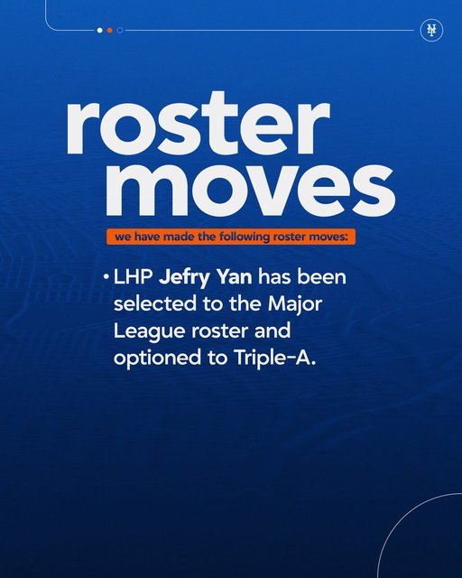 We have made the following roster moves. 