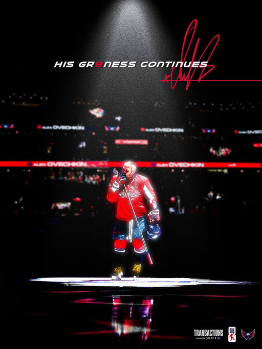IT'S SO NOT O-VER, BABES‼️

The Washington Capitals have re-signed captain Alex Ovechkin to a one-year contract extension. Ovechkin’s contract will carry an average annual value of $4.25 million.

#ALLCAPS | #Gr8ness 