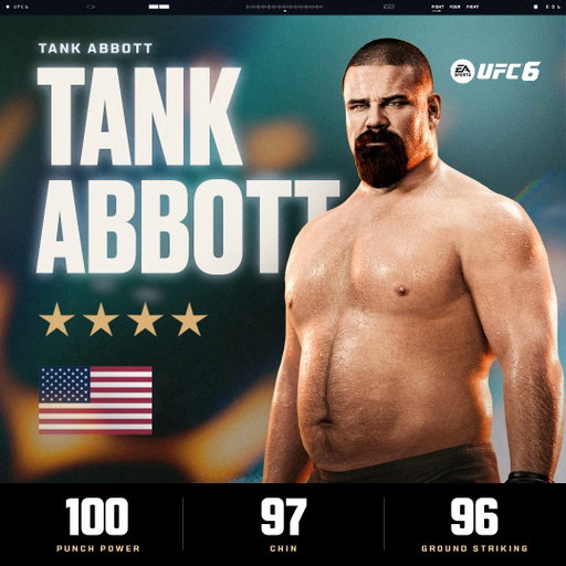 Power personified! UFC pioneer Tank Abbott is now included in the Fighter Pass just in time for IFW 👊 💥

#UFC6 Ultimate Edition ➡️ https://x.ea.com/89088 