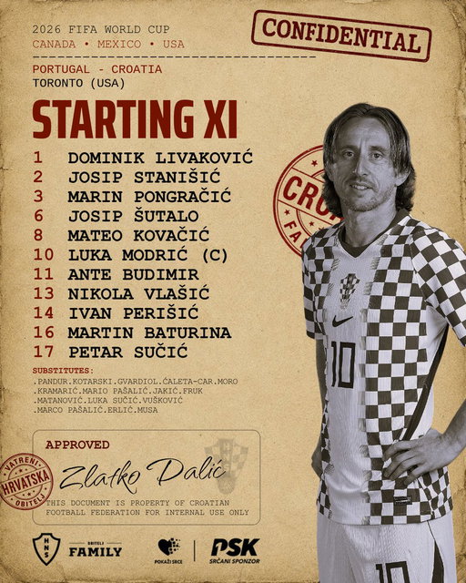 One team. One dream. One mission. ❤️🤍💙 #PORCRO 

#WorldCup #HrabarBroj #PokažiSrce #Obitelj #Vatreni❤️‍🔥 
