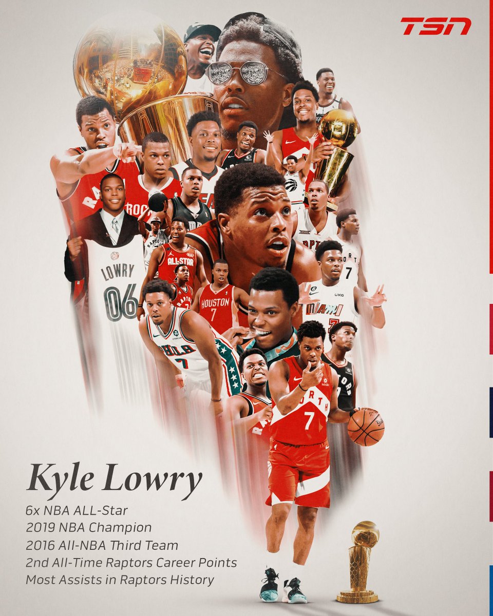 Kyle Lowry is set to retire as a Toronto Raptor!

The Raptors will sign Lowry to a one-day contract next week for his official retirement and plan to retire his No. 7 jersey during the upcoming season, @JLew1050 confirms. 