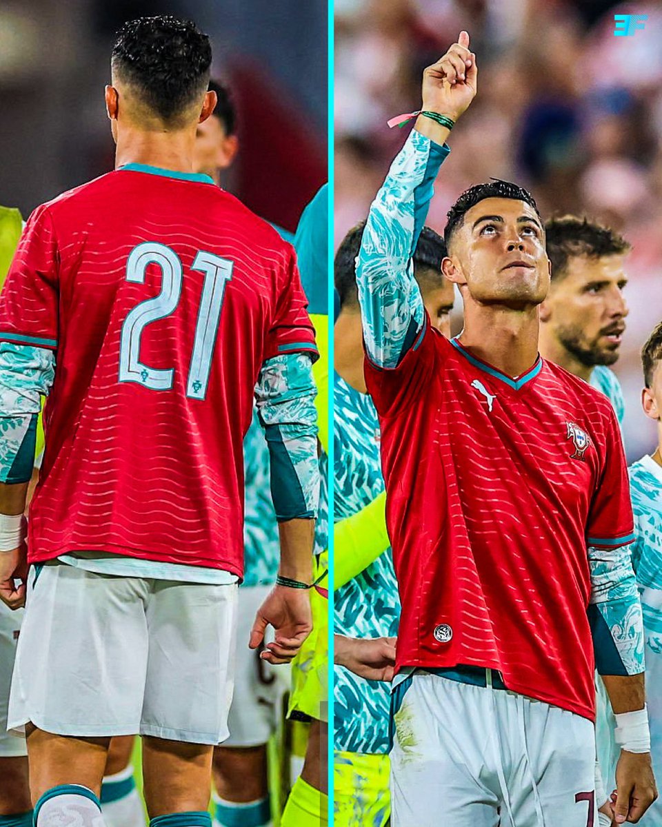 🚨 Cristiano Ronaldo wearing Diogo Jota’s number as a tribute. 🇵🇹🕊️ 