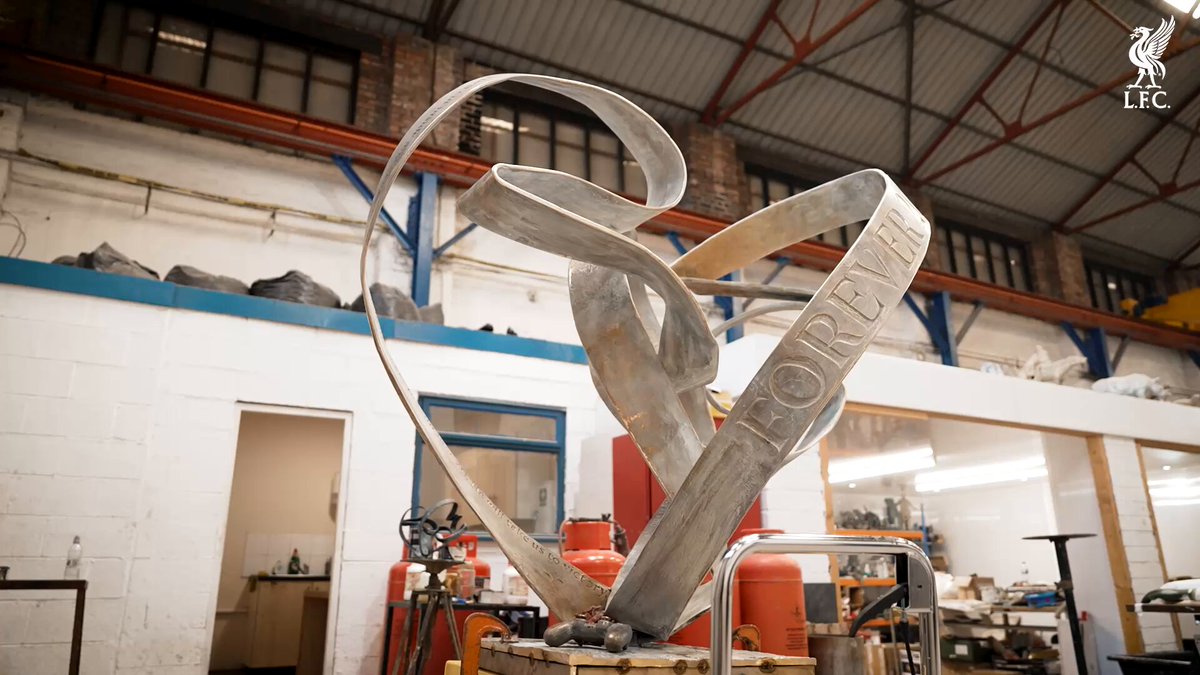 "Using the actual physical memorials within the form is very important to me." 

Emma Rodgers, the sculptor of the new permanent memorial at Anfield in tribute to Diogo Jota and his brother André Silva explains the creation. 
