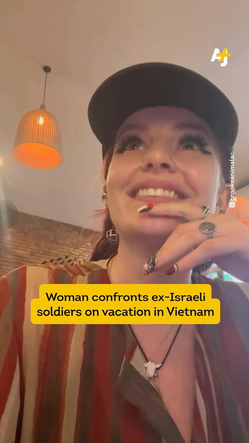 “You’re a f*cking war criminal.”

This activist from the U.S. called out ex-Israeli soldiers vacationing in Vietnam for the genocide in Gaza. 