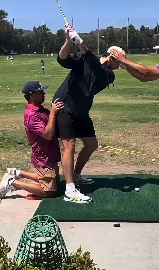 Josh Allen dialing in the irons before the season starts ⛳️  