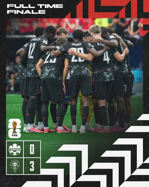 Our World Cup journey comes to a close.

Canada’s football journey is only just beginning.

#CANMNT 