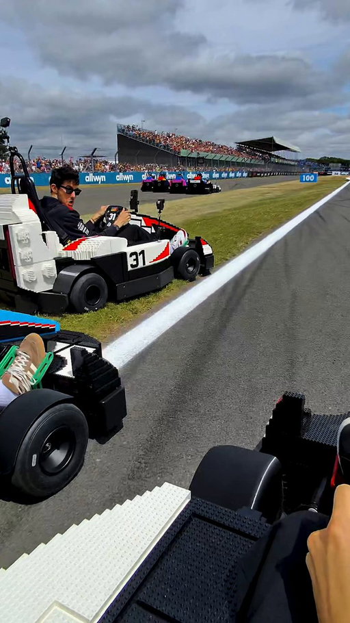 Might've been a few instances of track limits there 😂

#HaasF1 #F1 #BritishGP 