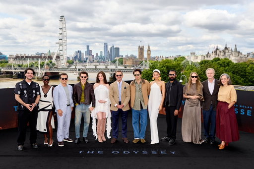 The Odyssey cast joins Christopher Nolan in London. Get tickets now to experience The Odyssey in cinemas July 17. 