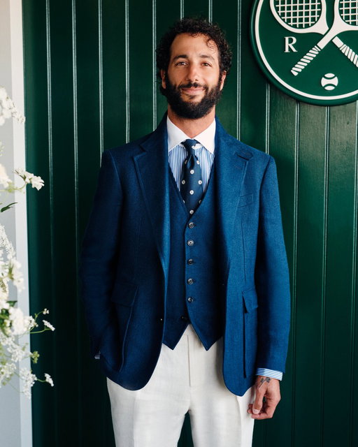 Former Formula 1 Driver #DanielRicciardo wears timeless #PoloRLStyle for an afternoon of tennis at @Wimbledon.

#RLTennis #Wimbledon #F1 