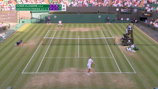 Absolute grass court cinema! 🎦

This ridiculous point between Alejandro Davidovich Fokina &amp; Felix Auger-Aliassime is the Play of the Day presented by @Barclays 