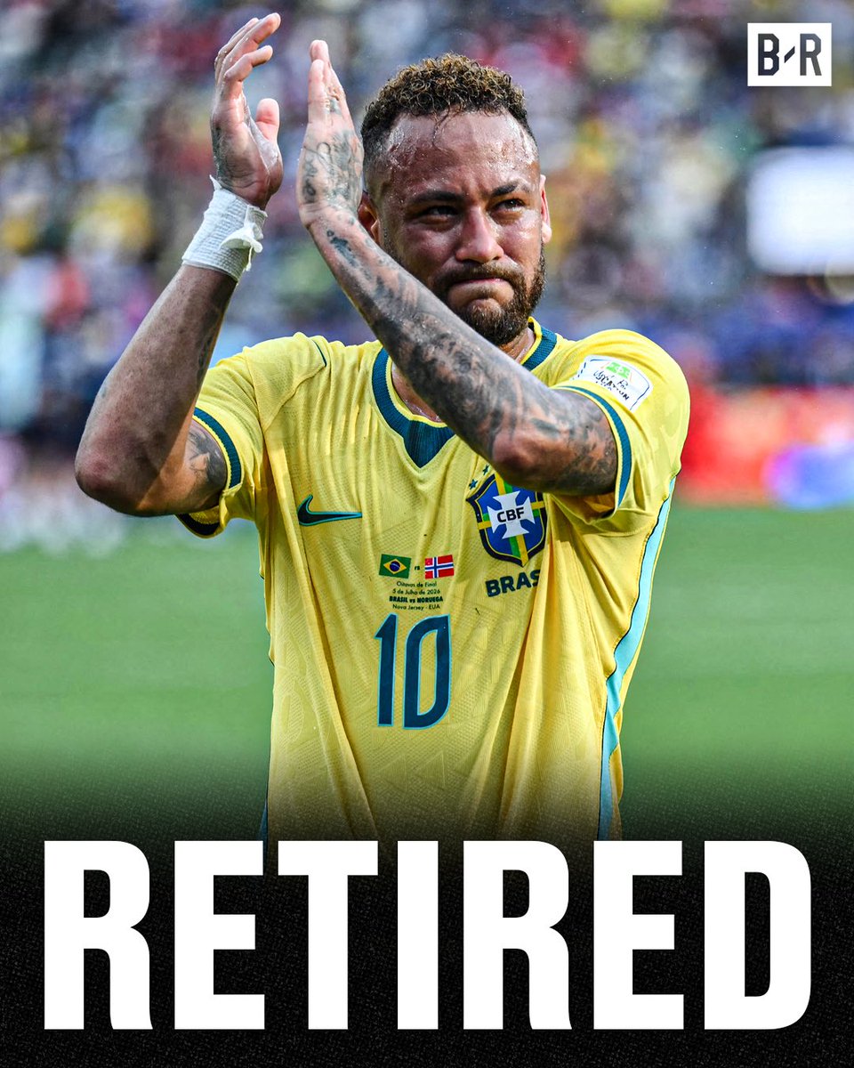 BREAKING: Neymar has announced his retirement from international football, per @FabrizioRomano 🚨

“I tried. I tried. It started here at MetLife stadium and I finished here. It is now over." 