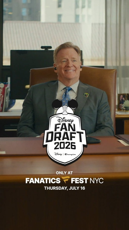 Disney Fan Draft. Champion. NFL. 

July 16 only at Fanatics Fest 
