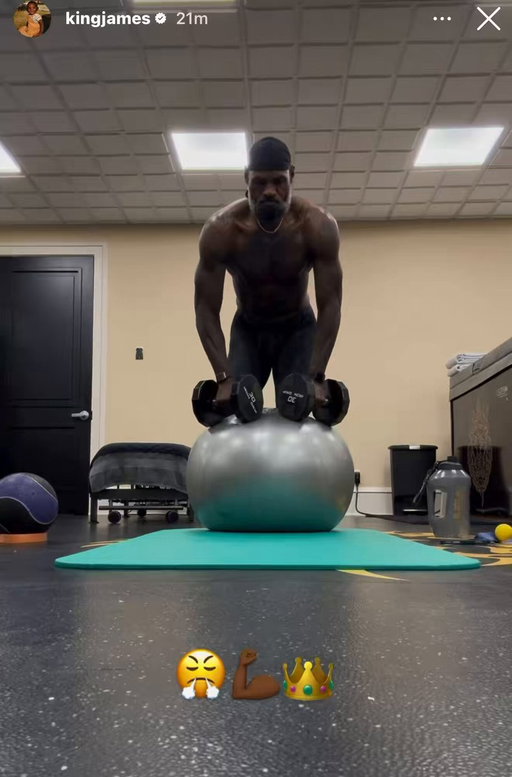 LeBron in the gym still putting in the work at 41 years old 👀 