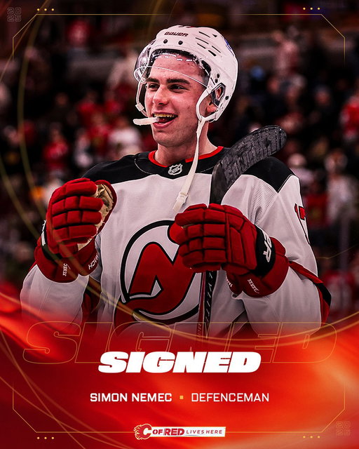FOUND NEMO 🐟

We've signed Simon Nemec to a five-year contract with an AAV of $7.25 million! 