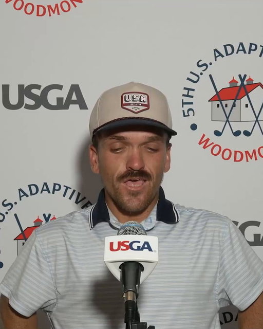 "Keep the heart rate down, keep the mentality high."

Four years ago, Chaz Bowker shot an 88 in the inaugural U.S. Adaptive Open.

Today, he bettered that score by 19 strokes with a 3-under 69 and sits one back at Woodmont. 