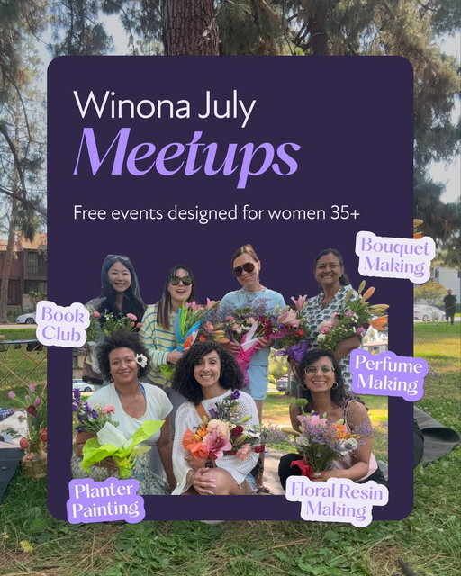 Winona Meetups are all about bringing women together to connect in real life and build meaningful community. Take a break from your routine, try something new, and enjoy making real connections along the way.

Ready to join a Winona Meetup?

Reserve your spot: https://luma.com/winona