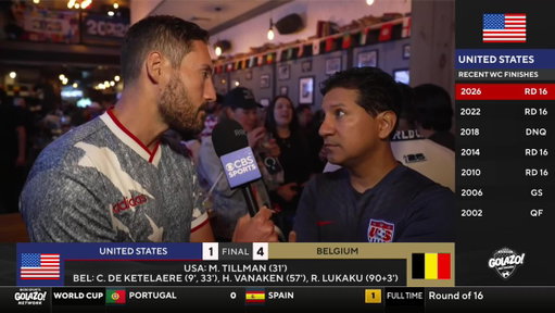 "Every time we make it to the World Cup, we play like amateurs." 

This USMNT fan tells @Nicocantor1 what he believes is holding the USMNT back 🗣️ 