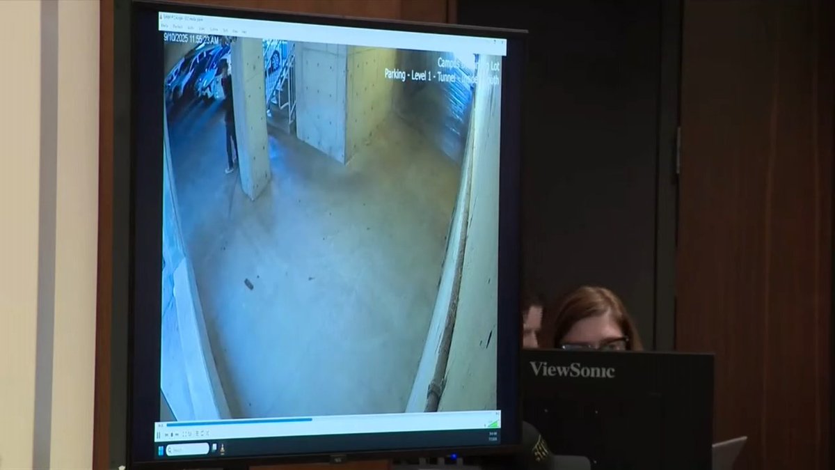 Charlie Kirk suspected murderer Tyler Robinson on video limping day of shooting. 