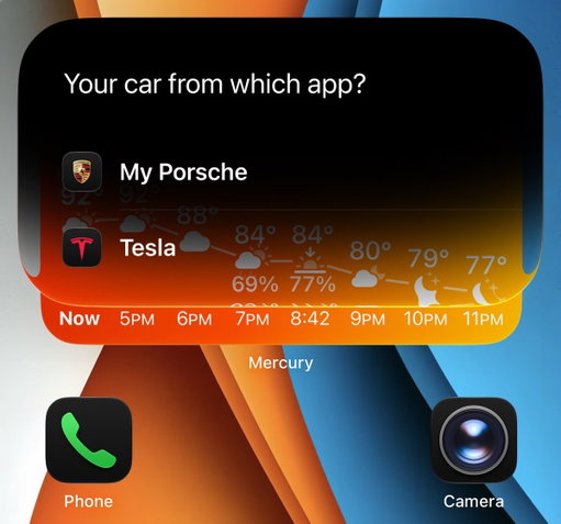 Siri is starting to integrate with 3rd party apps in iOS 27 Beta 3.  If you ask what your vehicle is charged at, it asks which app. It’s not showing results properly yet for me, though 