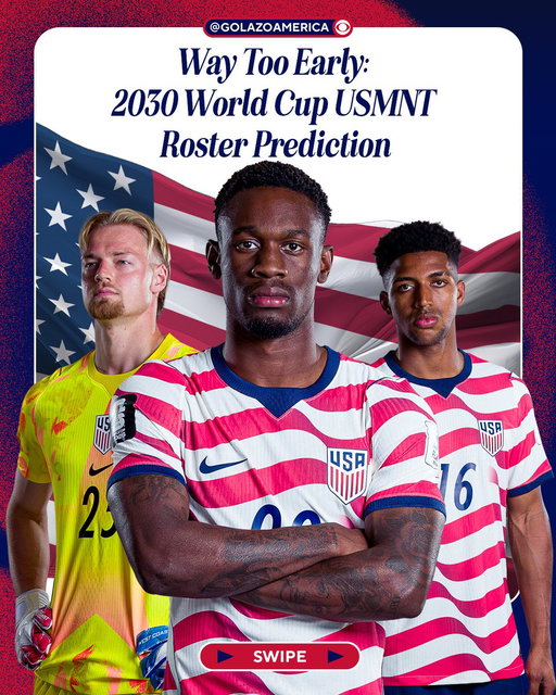 Who's the next man up for the USMNT 🤔

Predicting the 2030 World Cup roster 🔗  https://www.cbssports.com/soccer/news/usmnt-2030-world-cup-roster-prediction/ 