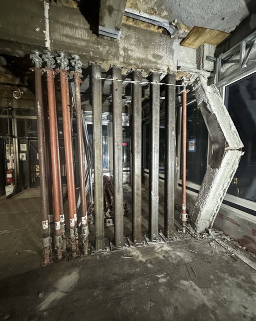 New York City's Department of Buildings has released a new image showing the emergency works to stablise the 37-storey tower at 235 East 42nd Street after structural beams were seen buckling on its 21st floor.

In a statement, the Department said: "Crews working through the night have made significant progress in stabilizing the impacted building at 235 East 42nd Street. DOB inspectors and engineers will remain on site to monitor the progress of work and continue their investigation into the structural failure."

New York City Buildings Commissioner Ahmed Tigani had reassured New Yorkers on Tuesday night that the building was stable.

Formerly the headquarters of pharmaceutical giant Pfizer, the building at 235 East 42nd Street had been undergoing renovation work to convert it from office space to more than 1,600 high-end apartments — including the addition of four new floors and the extension of several other levels.

Fire crews were called to reports of falling masonry at the site on Tuesday morning local time. A 'frozen-zone' was established from 40th to 45th Streets and from First to Third Avenues, which saw the area closed to vehicle and pedestrian traffic and buildings evacuated. 

The building renovation project, designed by Gensler for Metro Loft and David Werner Real Estate, had been due to complete in 2027. It's understood that the general contractor is 235 GC LLC with GACE as structural engineers.

📷 NYC Department of Buildings
