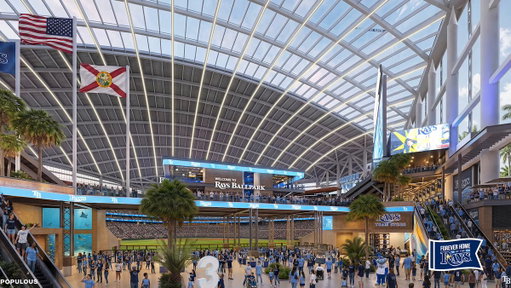 A first look at the interior of the @RaysForeverHome 👀

Turn the volume up for the full 1:45 rundown on the new renderings. 

More Info: http://newballpark.raysbaseball.com/ 