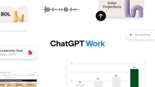 Introducing ChatGPT Work, a new agent in ChatGPT powered by Codex and GPT-5.6.

It can take action across your apps and files, stay with a project for hours if needed, and turn a goal into finished work.

It’s a whole new way to get work done. 