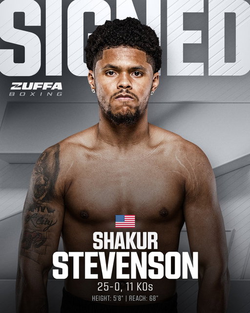 Another big name joins the Zuffa Boxing roster 💥

Welcome to it, @ShakurStevenson 👊 