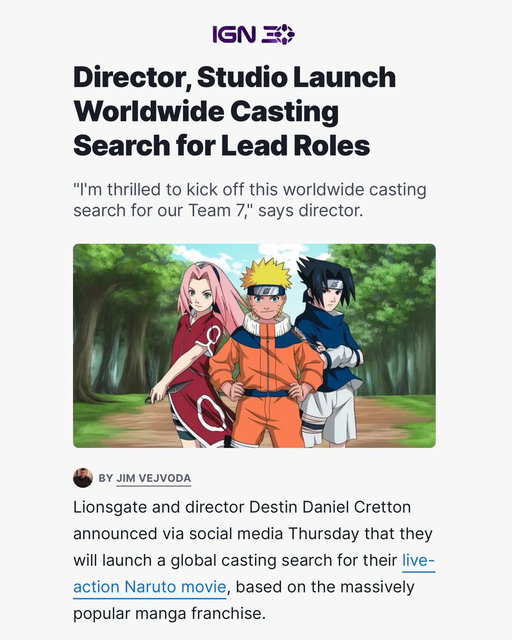 #NarutoMovie – Coming Soon. 