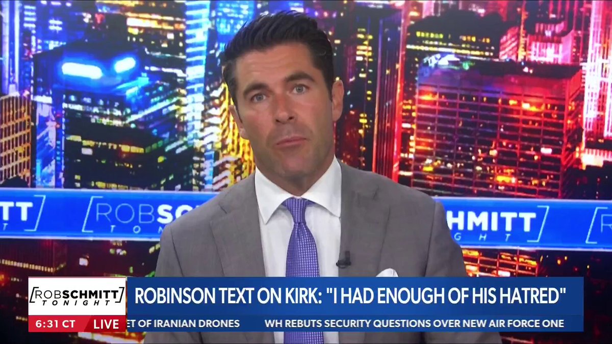 Ricky Schroder: "It's obvious that Tyler Robinson is guilty, the evidence is overwhelming." 

@SchmittNYC 